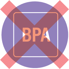 Icône biffée des BPA